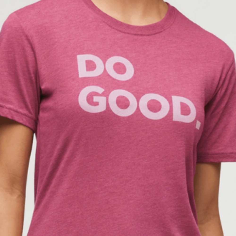 Cotopaxi Women's DO GOOD Tee - Sangria Size XL